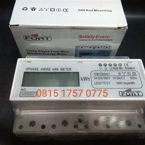 Promo KWH METER 3PHASE DIGITAL VIA CT XTM1250SACT FORT Diskon 23 Di