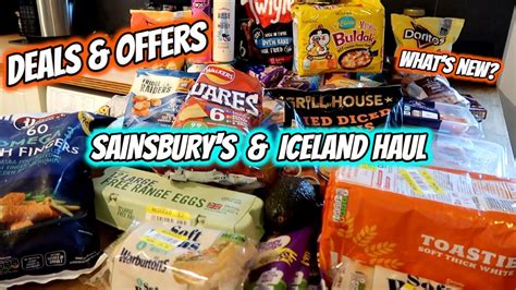 Sainsbury S Grocery Haul New Iceland Offers Youtube