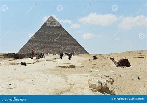 A Pir mide De Giza O Cairo Egito Foto de Stock Imagem de câmara