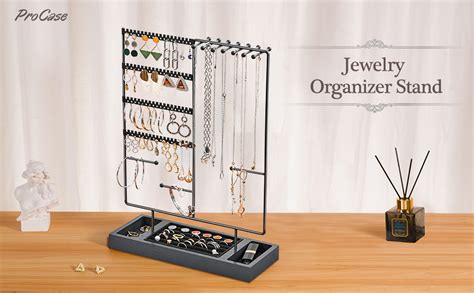 ProCase Jewellery Organiser Stand Earring Holder 144 Holes Stud