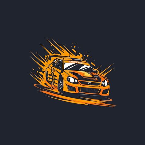drift car vector logo illustration premium ai generated vector