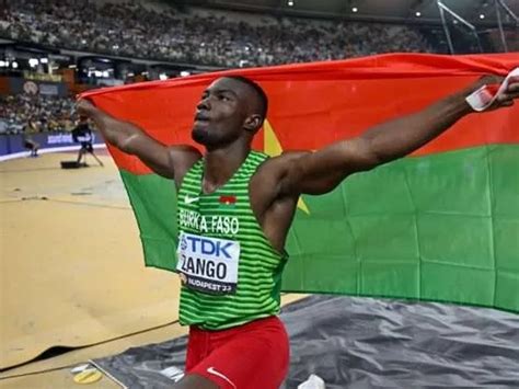 Athlétisme Le Burkinabè Hugues Fabrice Zango médaillé dor à Glasgow