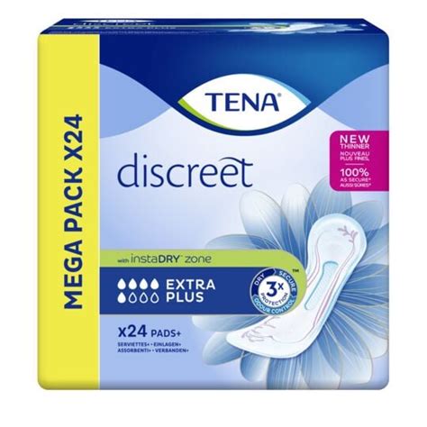 Serviettes Hygi Niques Discreet Extra Plus Tena Le Paquet De