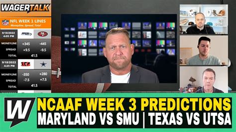 Happy Hour Cfb Kickoff Ncaaf Week 3 Predictions Maryland Vs Smu