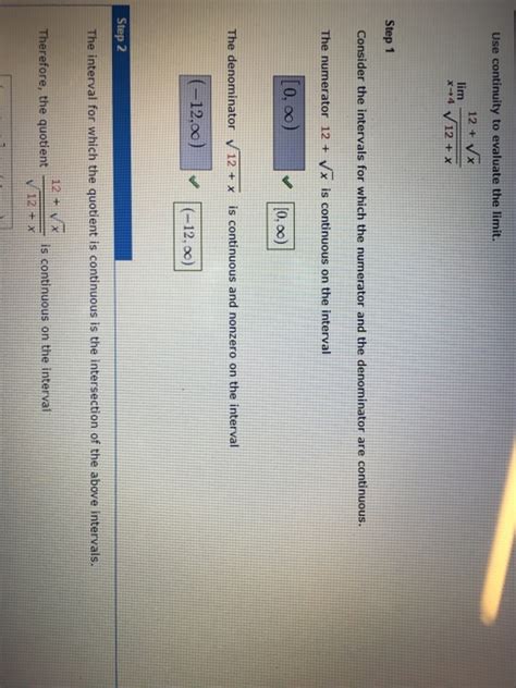 Solved Use Continuity To Evaluate The Limit Lim X