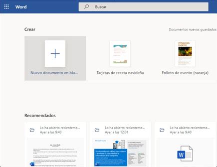 Crear Un Documento En Word Para La Web Word