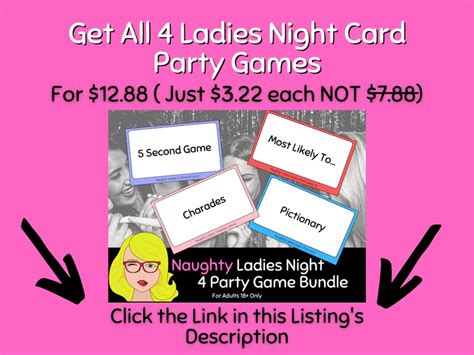 Charades Ladies Night Games Girls Night Out Slumber Party Games