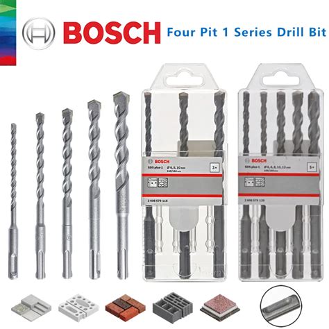 5 P S Set Bosch Quatro Pit Martelo El Trico Broca Bit 1 S Rie Quatro