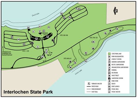 Interlochen State Park Campground Map