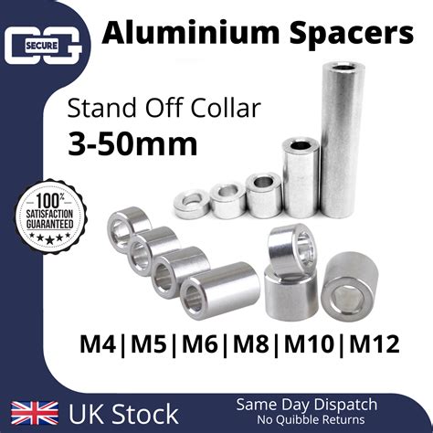 CNC Aluminium Standoff Spacers M4 M5 M6 M8 M10 M12 Stand Off Collar