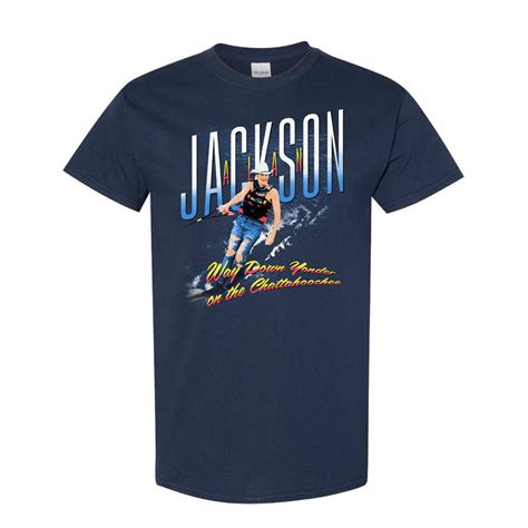 Navy Chattahoochee Skiing T Shirt Alan Jackson Official Webstore