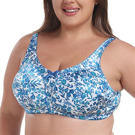 Womens Full Coverage Non Padded Comfort Minimizer Wire Free Bra Plus Size 34 56 Ebay