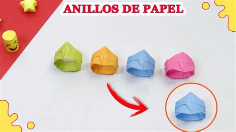 Como Hacer Anillos De Papel Anillos Paso A Paso Facil Youtube