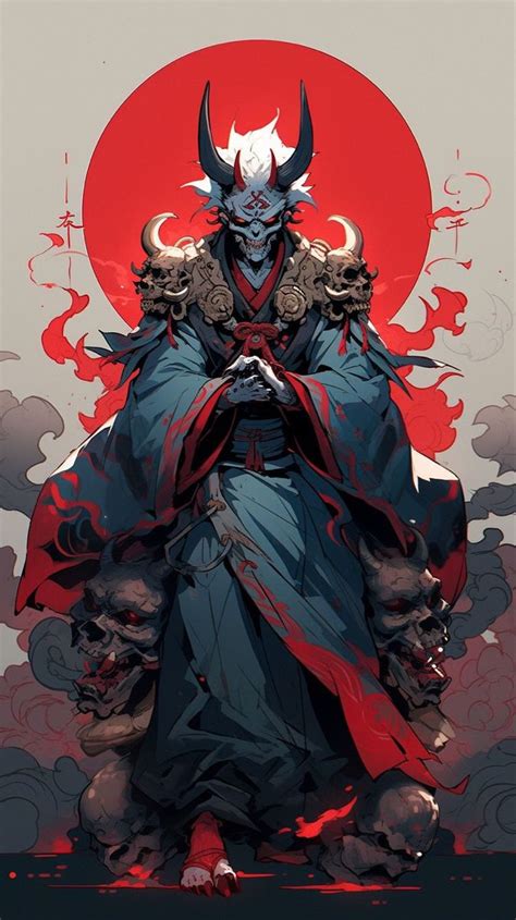 Red Demon Loard Wallpaper Samurai Art Samurai Artwork Character Art