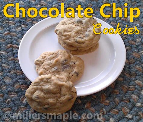 Maple Chocolate Chip Cookies Millers Purely Maple