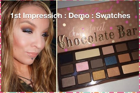 St Impression Demo Too Faced Semi Sweet Chocolate Bar Palette