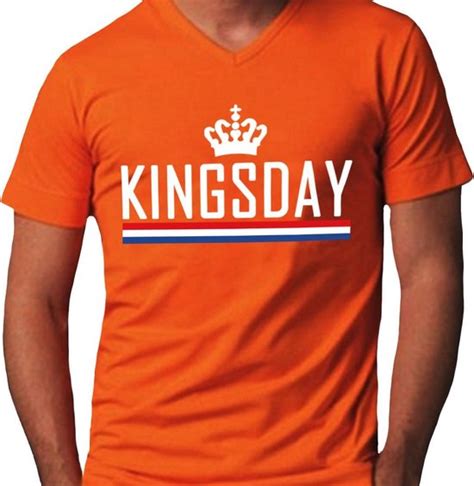 Koningsdag Heren T Shirt Oranje Maat S Bol