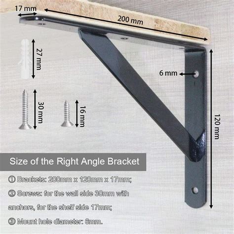 Buy Buzifu Pcs Shelf Brackets Heavy Duty Metal Shelf Brackets