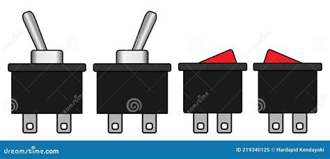 Ilustraci N Vectorial De Interruptores El Ctricos Ilustraci N Del