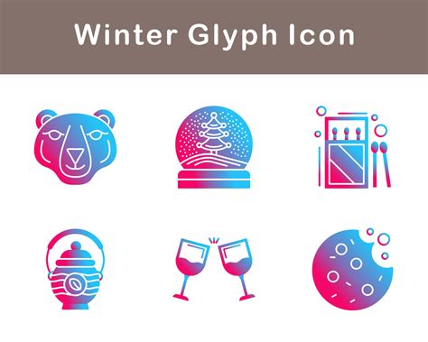 Winter Vector Icon Set 20647629 Vector Art At Vecteezy