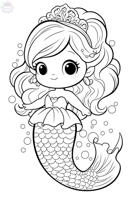 Mermaid Coloring Pages