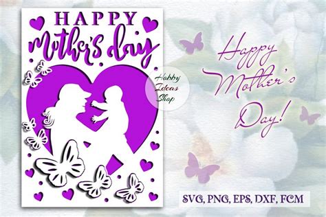 Happy Mothers Day Card Svg Greeting Card 1863577