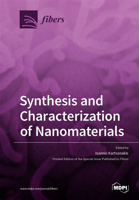 Synthesis And Characterization Of Nanomaterials Mdpi Books