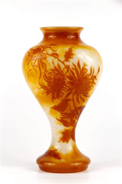 Proantic Vase Gallé chrysantheme