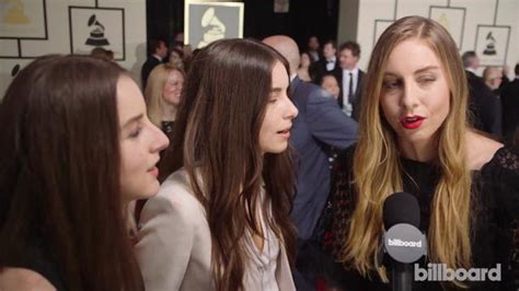 Haim The 2015 Grammys Red Carpet Billboard