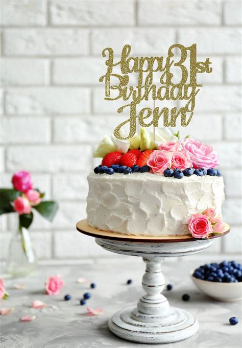 happy st birthday cake topper st birthday etsy canada