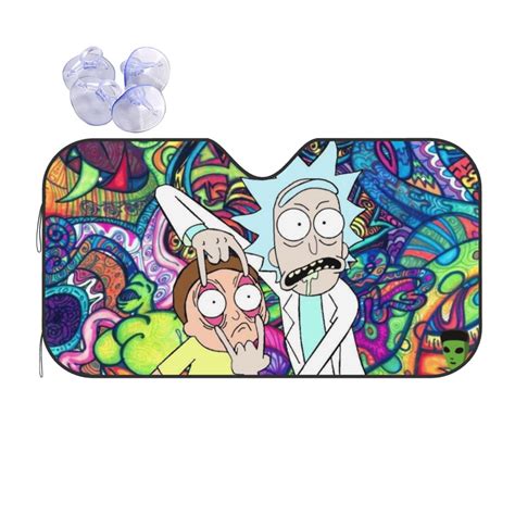 Rick And Morty Car Windshield Sun Shade Auto Sun Heat And Uv Rays