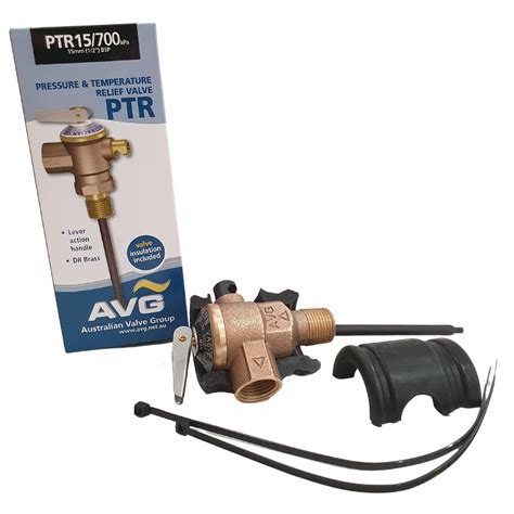 AVG PTR15/700 15mm 1/2" 700kPa PTR / TPR Pressure Temperature Relief V ...