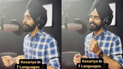 Man Lauded By Pm Modi Sings Kesariya In Seven Languages Trending