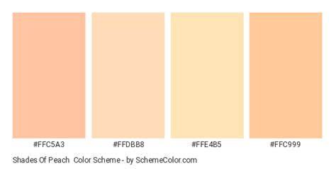 Shades Of Peach Color Scheme » Monochromatic » SchemeColor.com