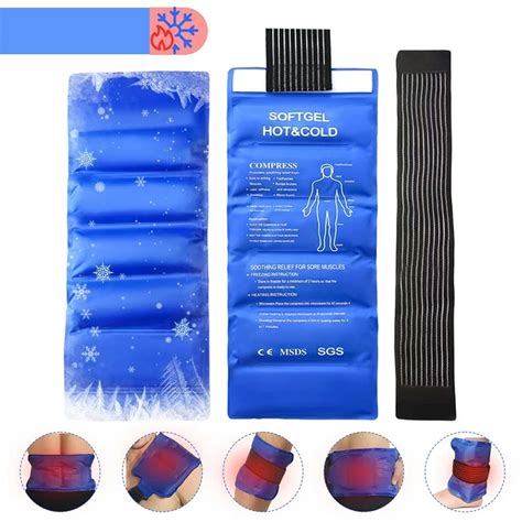Gel Ice Cold Packs Soft Reusable Cold Hot Compress Provides Alleviate