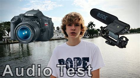 Rode VideoMic Audio Test With Canon T3i YouTube