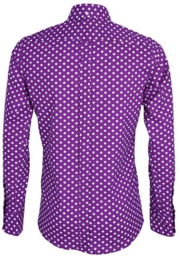 Herren Retro Polka Dot Langarmshirt Er Jahre B Nder Freizeit Party