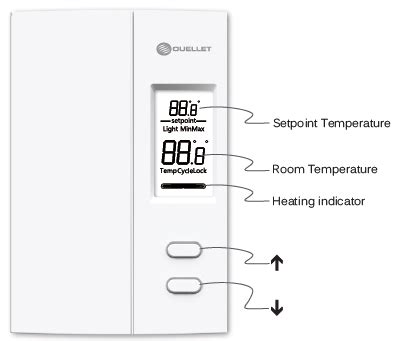 Ouellet OTH2750 Non-Programmable Thermostat User Guide - thermostat.guide