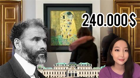 Gustav Klimt The Kiss Painting Youtube