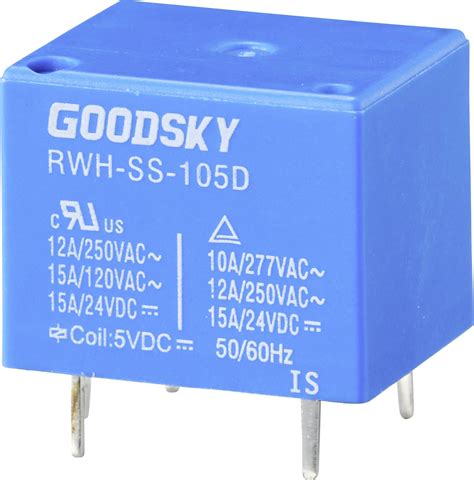 Buy GoodSky RWH SS 105D PCB Relay 5 V DC 15 A 1 Change Over 1 Pc S