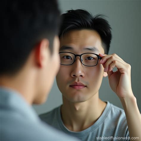 Man Experiences Blurry Vision Stable Diffusion Online