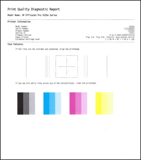 Hp Officejet Pro Printers Printing Self Test Pages