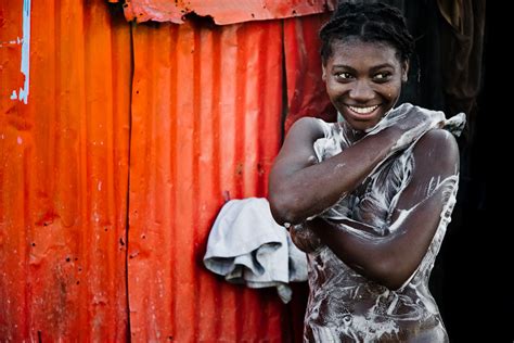 Haitian Women Bathing