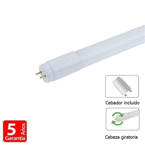 Tube Led T W Mm Lm Rotatif Nano Plastique Blanc Naturel