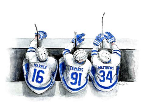 Toronto Maple Leafs Bench - Print | Mike Nguyen Art