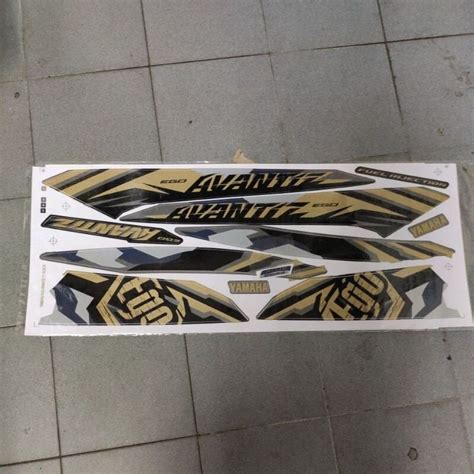 Stiker Sticker Body Stripe Cover Set 1 Yamaha Egoavantiz Ego Avantiz