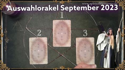 Auswahlorakel Monatsorakel für Sept 2023 im Kollektiv tarot