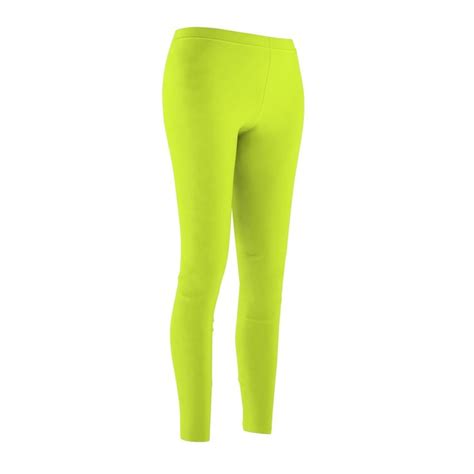 Kuro Lime Green Classic Solid Color Women S Cut And Sew Casual Leggings Heidikimurart Leggings