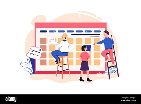 Appointment Illustration Concept Flat Illustration Isolated On White