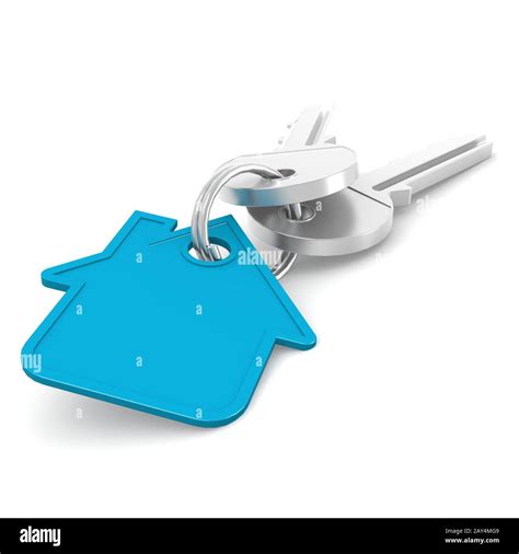 Blue House Key Stock Photo Alamy